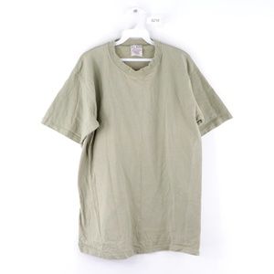 Vintage Rockabilly Blank T Shirt Military Green